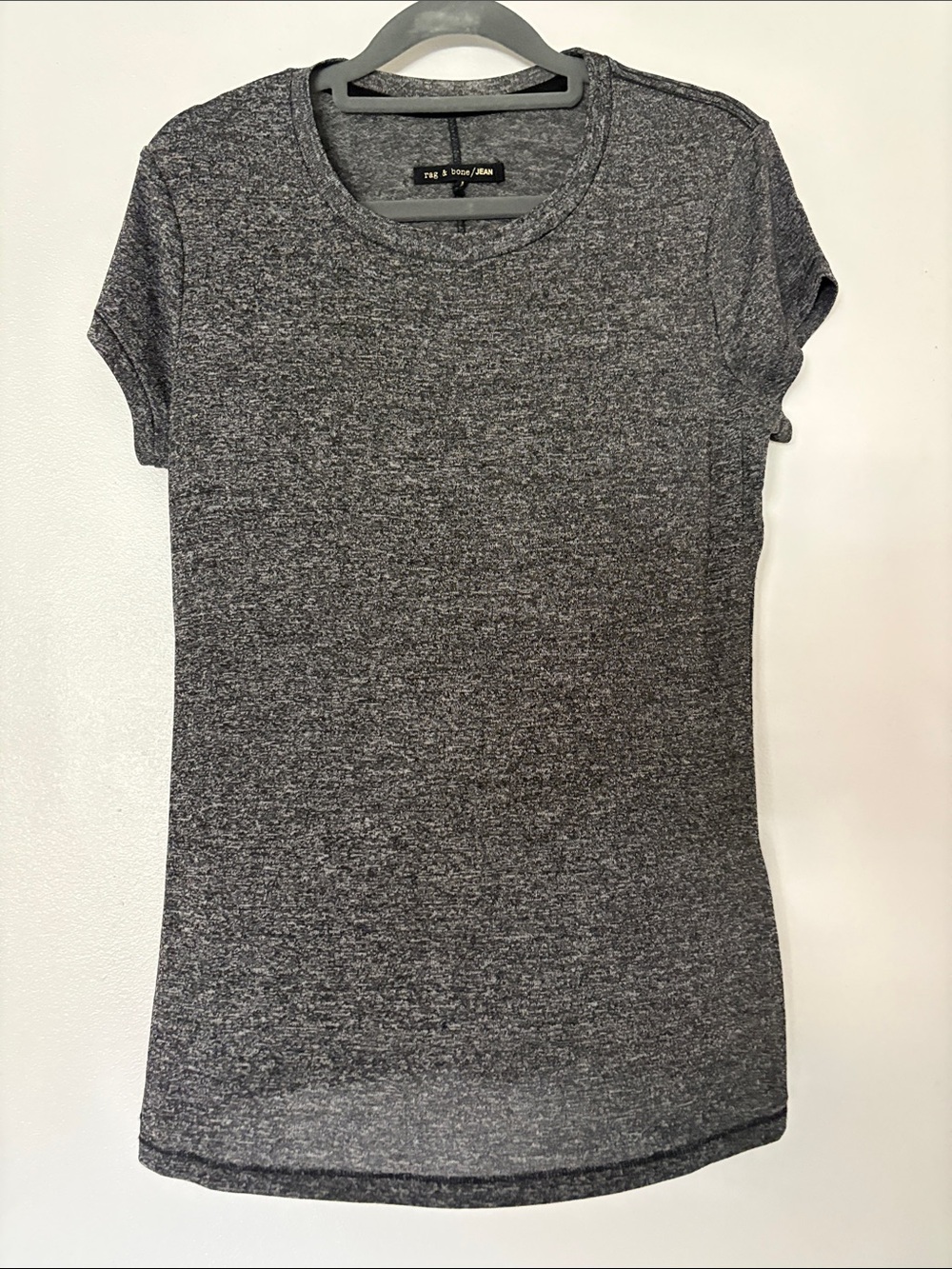 Rag & Bine Womenβs Charcoal Heather Short Sleeve Tee